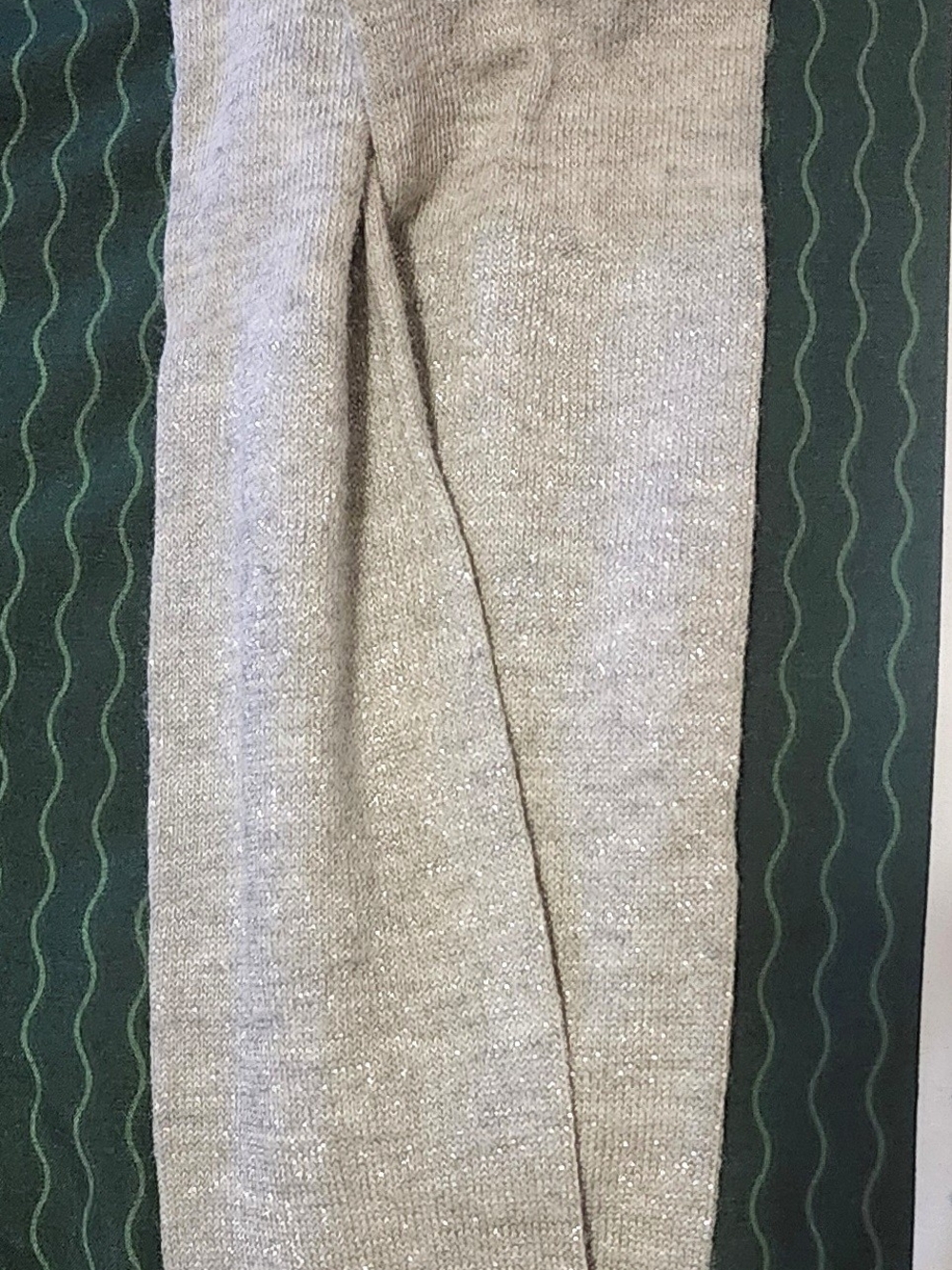 Girls Silver Tights Sparkle Sz 12-24
